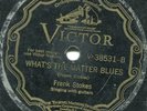 FRANK STOKES - WHAT'S THE MATTER BLUES/TAKE ME BACK - VICTOR