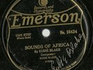 Charleston Rag (Sounds of  Africa) Eubie Blake Autographed Emerson 10434, 78 rpm