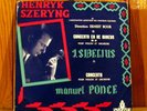 HENRYK SZERYNG violin / SIBELIUS - PONCE concerto / RARE ODEON ODX 159