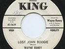 Rare Rockabilly 45 - Wayne Raney - Lost John Boogie - Promo - Mint minus