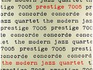 MODERN JAZZ QUARTET-CONCORDE-PRLP 7005-ORIG. MONO D.G.-(LP)-NM