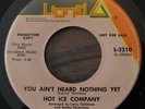 HOT ICE COMPANY You Ain't Heard Nothing Yet DEEP FUNK 45 LIONEL