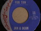 JAN & DEAN - FAN TAN #11 surf rock 45 rpm