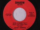 BENNY GORDON: Give A Damn 45 rare Funk