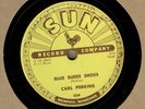 CARL PERKINS: Blue Suede Shoes b/w Honey Don't 78 Sun 234 very clean