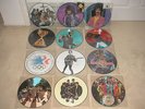 12 Picture disc records beatles iron maiden jacksons, elvis costello, A+++