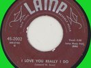 TANTONES I Love You Really I Do 45rpm Lamp 1957 original