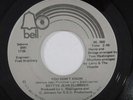70s Soul 45 BETTYE JEAN PLUMMER You Don't Know on Bell NM