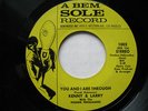 KENNY & LARRY Tired on A BEM SOLE Records northern soul