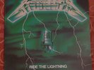 Metallica Ride The Lightning LP Rare Green Cover Misprint Bernett 400 Copies