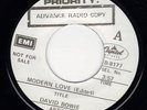 David Bowie - Modern Love / Canadian Priority Advance Radio Copy Single