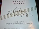 RICCO -MENOTTI  BARBER VIOLIN CONCERTO -LP ALBUM RR-45, 33 1/2 RPM -NO RES