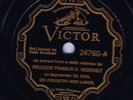 FRANKLIN D. ROOSEVELT, extract of RADIO address, Vic. 24760 