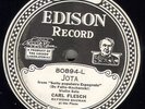 Edison Electric Diamond Disc 80894 - Jota & El Pano Moruno - Carl Flesch, violin