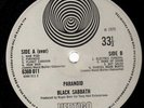 BLACK SABBATH ORIGINAL 1970 UK VERTIGO LP PARANOID