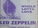 Led Zeppelin  - Whole Lotta Love -  1970 Mexican Picture Sleeve PS 7