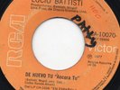 LUCIO BATTISTI-ANCORA TU-EL SALVADOR SINGLE-RARE RCA 1977