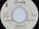 Northern Soul 45 KIM WESTON Helpless GORDY HEAR promo