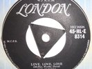 Clovers - Love Love Love / Hey Doll Baby -  rare Doo wop classic London Tri 45