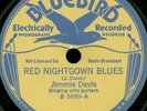78 RPM  RARE 1930s JAZZ BLUES WALTER DAVIS BLUEBIRD 5699 / EE-