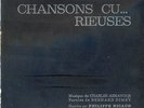 AZNAVOUR DIMEY NICAUD *CHANSONS CU...RIEUSES* RARE LP 25cm POCHETTE VELOURS 196?