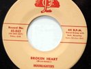 MOONLIGHTERS Rockabilly 45rpm Broken Heart b/w Glow of Love LISTEN