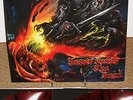 HOODED MENACE NEVER CROSS THE DEAD 2LP 100 RED/BLACK SPLATTER RARE Acid Witch
