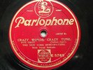 TED WALLACE & HIS ORCH 'CRAZY WORDS CRAZY TUNE' PARLOPHONE 78 - ROLLINI SOLOS