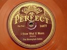 FIVE BIRMINGHAM BABIES 'I KNOW WHAT IT MEANS' PERFECT 14477 - ROLLINI TUNE