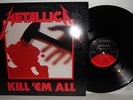 METALLICA KILL 'EM ALL LP 2 EXTRA TRACKS RARE METAL 1983 Un-played VINYL LOOK