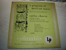ANDY WARHOL LP COVER ART - Carlos Chavez, Program of Mexican Music - EXC shape