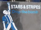 STARS AND STRIPES drop the bomb BLUE 7 ep spfc SKINHEAD nyhc OI sxe SLAPSHOT