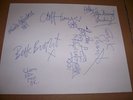 DEAF SCHOOL - ORIG SIGNED 10 x 8 PROMO PHOTO 1978 PUNK RARE EX