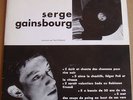 SERGE GAINSBOURG - RARE 25CM DU CHANT A LA LUNE AVEC ENCART PROMO