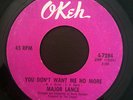 Major Lance You dont want me no more Okeh Northern Soul 70s press