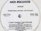 KLIQUE I Can't Shake This Feeling MCA 12