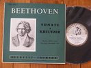 BEETHOVEN / M.CRUT, violin/J.C. ENGLEBERT, piano  DUCRETET 10'' EX(+)