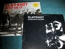SLAPSHOT Step on It & Sudden Death Overtime LPs green wax Boston Hardcore SSD