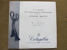JOHANNA MARTZY BACH VIOLIN SONATAS 33CX 1286-8 COLUMBIA BLUE&GOLD SET OF 3