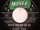 rare Northern soul group 45 Bobbi Row on Money M- LISTEN