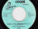 COQUE People Let's Communicate  70's FUNK 45 * Listen Private Pressing