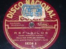 TANGO 78 rpm RECORD Disco Nacional CARLOS GARDEL Refusilos ARGENTINA Traicionera