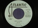 AC / DC  45 BACK IN BLACK long version / short ATLANTIC  RARE PROMO SINGLE