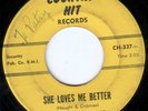 SLAP BASS ROCKABILLY BOPPER 45 RILEY CRABTREE SHE LOVES ME BETTER