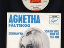ABBA - Agnetha Fältskog - Zigenarvän - Som en Vind..- LIGHT BLUE Letters  SWEDEN