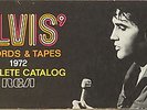 Elvis' RECORDS & TAPES 1972 Complete Catalog - RCA - 32 pages