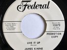 DEEP SOUL FUNK - JAMES K-NINE Live It Up FEDERAL 45 Breaks