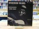 Mississippi John Hurt Worried Blues LP Original Piedmont Chesapeake Labels