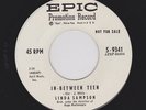 '59 TEEN R&R LINDA SAMPSON (Linda Scott) In-Between Teen EPIC M- DJ HEAR NOW