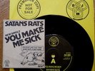 SATANS RATS 7” PROMO You Make Me Sick 1978 with ADVERT + MISSPRESS